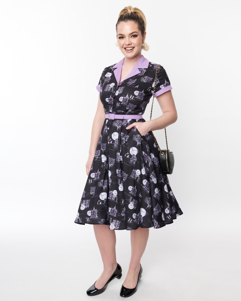 Black swing shirt dress best sale